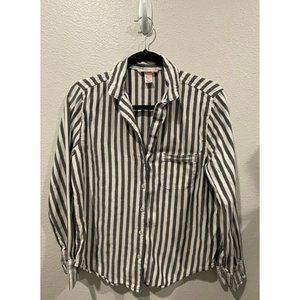 VICTORIA'S SECRET Striped Pajama Top